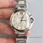 Swiss ETA Exact Knockoff Ballon Bleu de Cartier Watch SS 33mm Mid Size